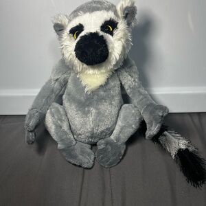 Ganz Webkinz Ring-Tailed Lemur Stuffed Animal Plush Toy 10" No Code